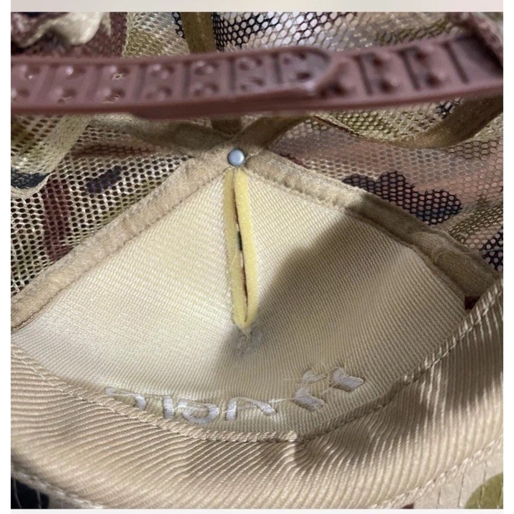 Vintage 80s Camo Trucker Hat With Rope And Double Snaps - Picture 3 of 3